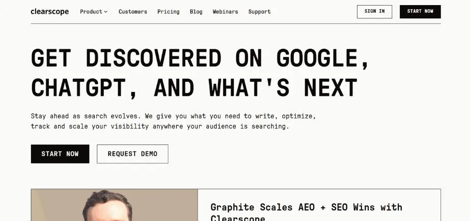 Clearscope - SEO for SaaS Platforms