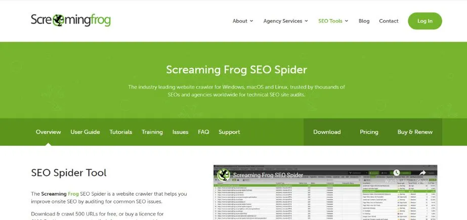 Screaming Frog SEO Spider - SEO for SaaS Platforms