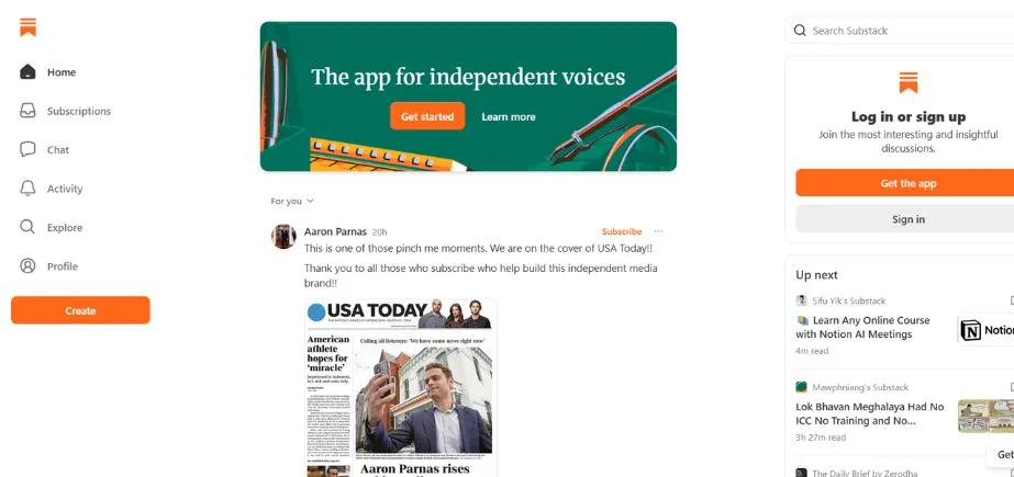 Substack - Content Monetization Platforms