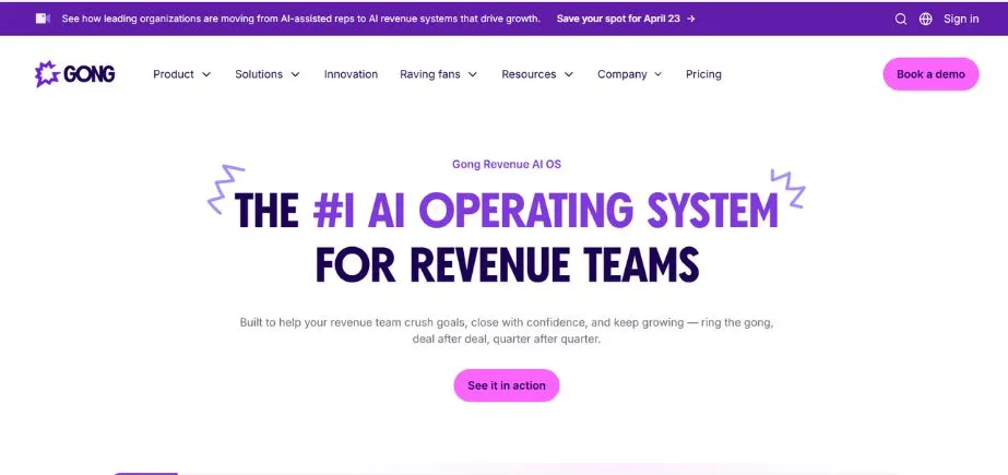 Gong.io - SaaS AI Tools