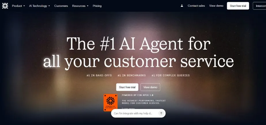 Intercom Fin AI - SaaS AI Tools