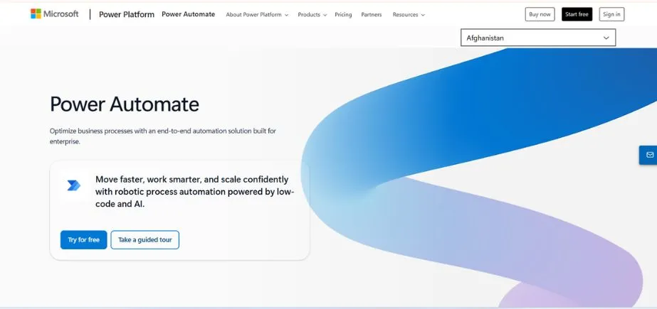 Microsoft Power Automate - SaaS AI Tools
