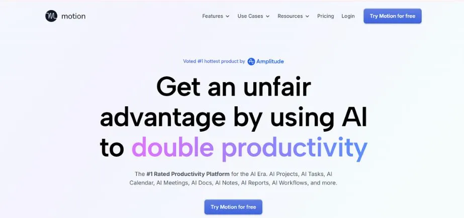 Motion - SaaS AI Tools