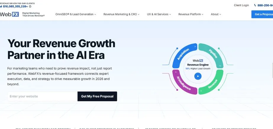 GEO Agencies for Fintech Companies - webfx