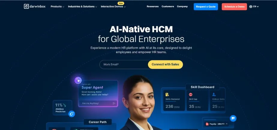 Artificial Intelligence companies in india - darwinbox