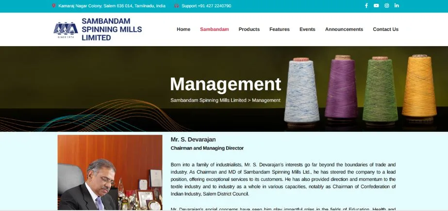 Manufacturing Companies in Salem - siva