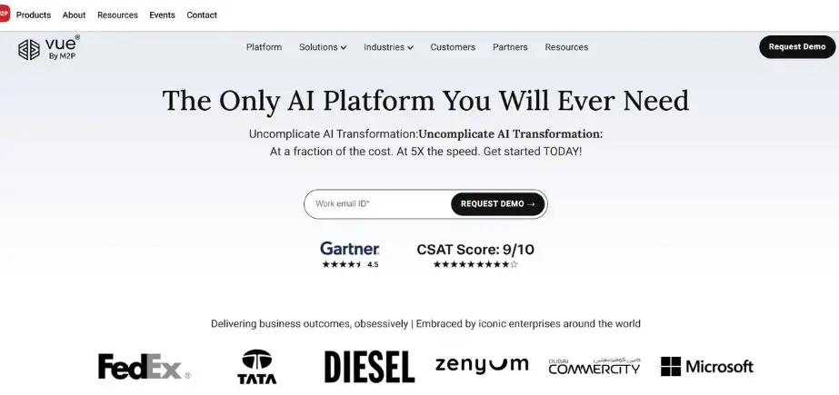 Artificial Intelligence Companies in India - vue