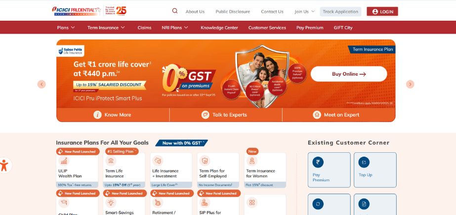 Insurance Companies in India - icici prud