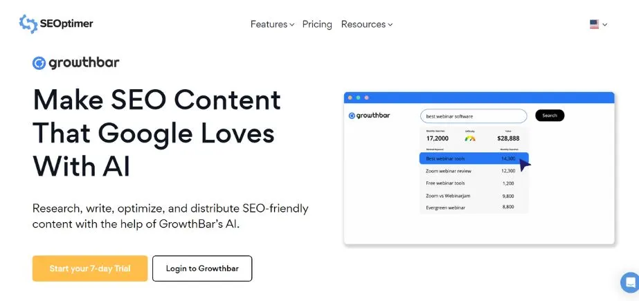 AI Content Optimisation Tools - growthbar