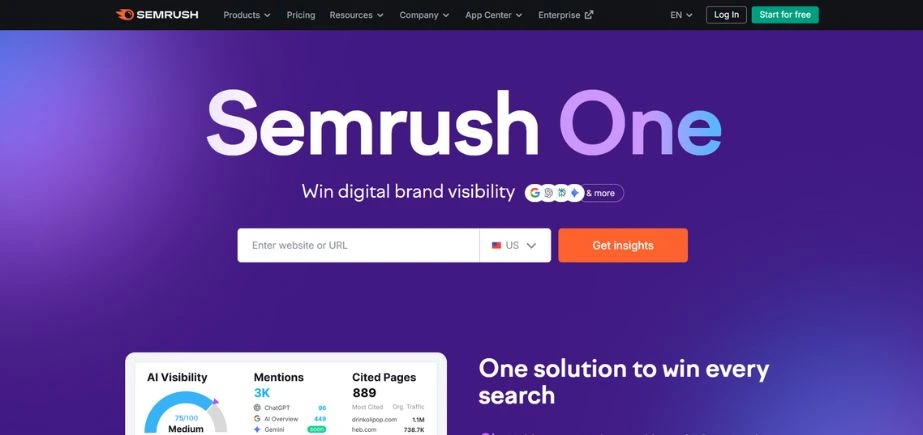 AI Content Optimisation Tools - semrush